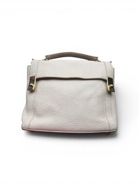 See By Chloé Cream Leather Top-Handle Satchel with Gold Hardware